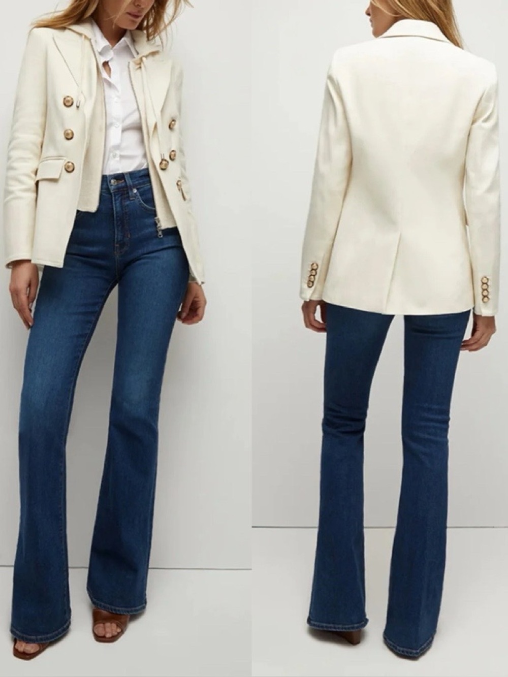 Veronica Beard Naira Dickey Jacket in Ecru women’s Sz 6 quiet luxury old money